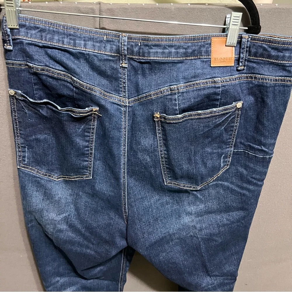Eloquii Indigo Relaxed Fit Jeans Lot 5 - Picture 5 of 5